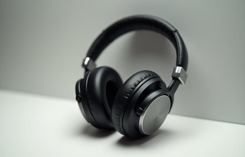 High-quality over-ear headphones on a clean background, showcasing premium sound